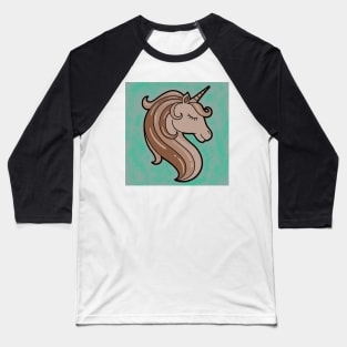 cute brown unicorn Baseball T-Shirt